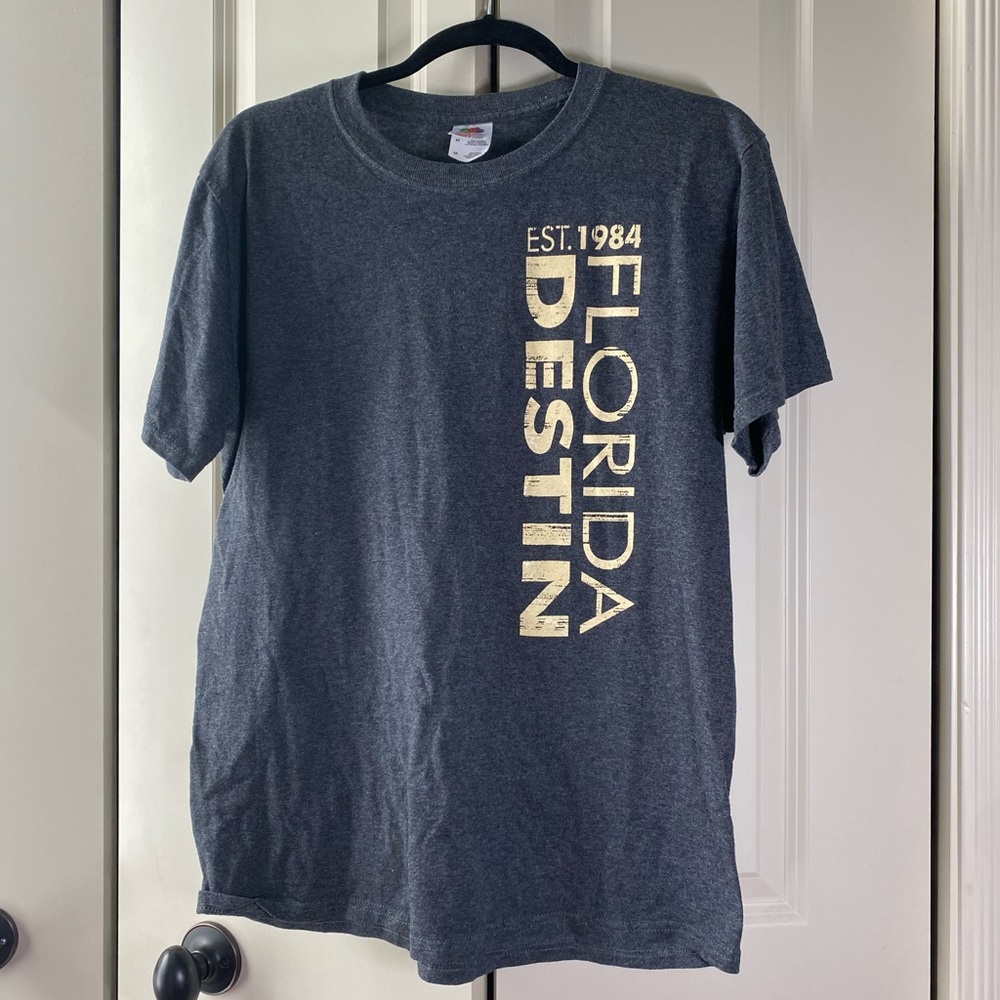 Grey/Blue Fruit of the Loom Tshirt!